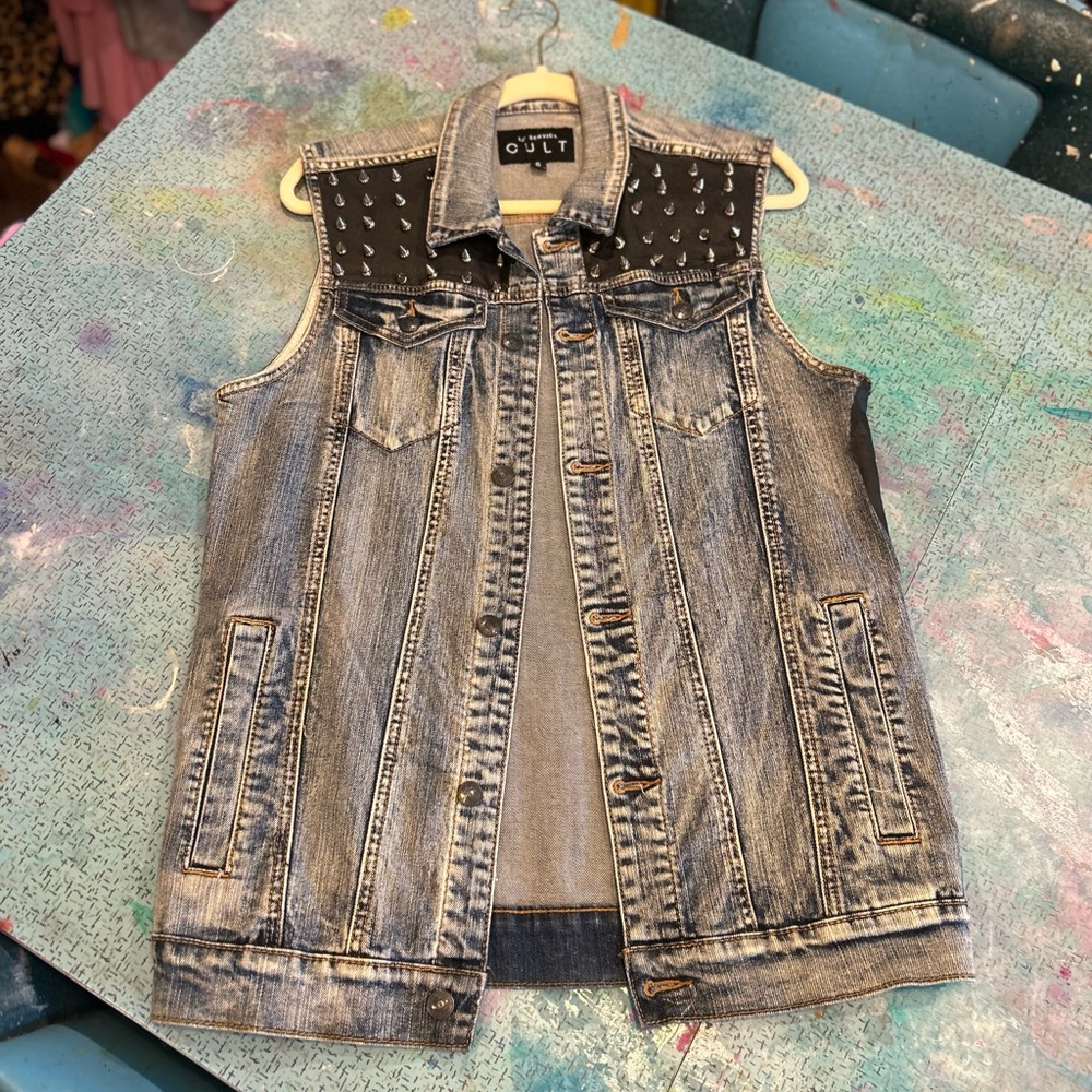 Denim Studded Jacket